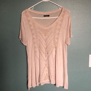 Boho top with embroidered detail